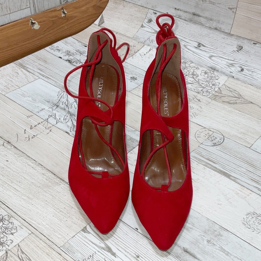 Guilty Soles Dakota Lace Up Stiletto